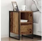 vidaXL Nachttisch, Nachttisch 2 pcs Altholz 39,5 x 30 x 50 cm Holzwerkstoff