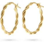 FAVS Paar Creolen FAVS Damen-Creolen 925er Silber (Paar) goldfarben