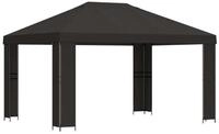 vidaXL Pavillon 4 x 3 m Pavillon 4x3 m Anthrazit Polyester und Stahl 190