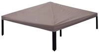 vidaXL Kuppelzelt Pavillon Abdeckung 300 x 300 cm Taupe Polyester und Stahl, (1...