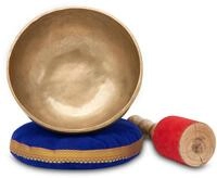 XDrum Klangschalen 22 cm Komplett Set inklusive passendem Kissen und Schl&auml;gel,