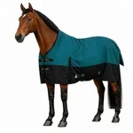 Brama-West Pferde-Thermodecke Winterdecke Florie 1200D HN 100gr Petrol/Navy 115...