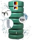GARANTIA Regentonne CLASSICO Regentonne Komplett-Set 650 L, dunkelgr&uuml;n, 650 l