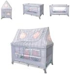 LORELLI Laufstall Sweet Home 2 Ebenen, Dach, R&auml;der, Laufstall, Seiteneingang,