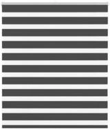Verdunklungsrollo, vidaXL, Zebrarollo Schwarz 135x100 cm Stoffbreite 130,9 cm