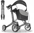 ELONEO Rollator aus Carbon, ultraleicht, faltbar, mit Sitz, Faltbarer Rollator...