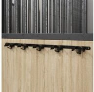 vidaXL Trensenhalter, Trensenhalter f&uuml;r 5 Trensen mit 5 Haken Schwarz Eisen