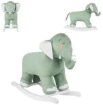 Kikkaboo Schaukeltier Elefant, Pl&uuml;sch, Holzgriffe, Holzkufen, ab 18 Monate,...