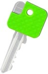 WEDO Geldkassette Schl&uuml;sselkennringe 2,7x3cm farbig sortiert VE=200 St&uuml;ck
