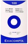 EXACOMPTA Karteikarten 12x Karteikarten 125x200mm blanko Faltschachtel +100...