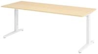 b&uuml;m&ouml; Schreibtisch XB-Serie, Rechteck: 200 x 80 cm - Dekor: Ahorn - Gestell:...
