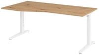 b&uuml;m&ouml; Schreibtisch XB-Serie, Freiform: 180 x 100 cm - Dekor: Asteiche -...