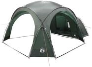vidaXL Kuppelzelt Seitenzelt Olivegr&uuml;n 410 x 410 x 250 cm Polyester und Stahl,...