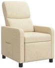 vidaXL Sessel Liegesessel Creme Stoff (1-St)
