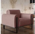 Selsey Sessel PARISSA, Loungesessel mit Komfortpolsterung und Metallgestell