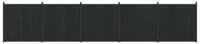 vidaXL Gartenzaun Zaunelement 5 stk. 880 x 186,5 cm WPC und Aluminium Schwarz,...