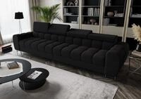 Fun M&ouml;bel Big-Sofa 4-Sitzer Sofa BASTIEN in Stoff, Rundumbezug, mit 4...