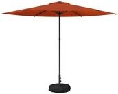 vidaXL Sonnenschirm Garten-Schirm mit Fu&szlig; 300 x 300 cm Polyester Rechtwinklig
