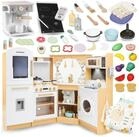 Mamabrum Spielk&uuml;che Kinderk&uuml;che 3+, Interaktiver XXXL Spielzeugherd mit
