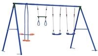 vidaXL Spielturm Outdoor Schaukelset Mehrfarbig Stahl und PE
