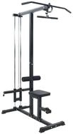 vidaXL Bauchmuskelmaschine Latzugmaschine Schwarz 110 x 70 x 187 cm (1-St)