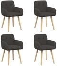 vidaXL Esszimmerstuhl Esszimmerst&uuml;hle 4 stk. Boucl&eacute; Dunkelgrau 59 x 56,5 x 85...