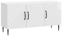 vidaXL TV-Schrank TV-Schr&auml;nk Hochglanz Wei&szlig; 99 x 34,5 x 50 cm Holzwerkstoff...