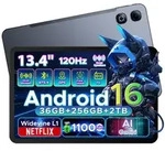 DOOGEE U13Pro Android 16 Tablet 13 Zoll, 11000mAh, 120HZ, 256GB ROM, 5G WiFi Tablet