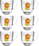 LEONARDO Tasse BAMBINI L&ouml;we, 6-tlg., Glas, 280 ml, 6-teilig