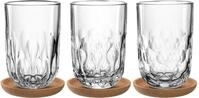 LEONARDO Gl&auml;ser-Set Latte Macchiato-Set GOCCE, 380 ml, 6-teilig, 6-tlg., Glas,...