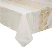 Atmosphera Cr&eacute;ateur d'int&eacute;rieur Tischdecke Tischl&auml;ufer mit goldenem Muster,...