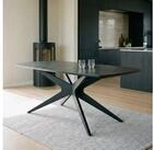 IDIMEX Esstisch TAVO, Esszimmertisch d&auml;nisch oval 180 x 90 cm mit Spidergestell