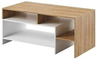 Masseno Couchtisch ALBINA 120 cm Kaffeetisch Eichefarben