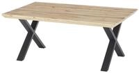 Robas Lund Couchtisch, Couchtisch Eiche furniert X?Gestell B/H/T 110x45x70 cm