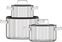 Hanseatic Topf-Set PREMIUM, Edelstahl (Set, 6-tlg., Kochtopf 1x 16 cm / 1x 20...