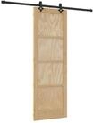 vidaXL Zimmert&uuml;r 73,5 x 211 cm Schiebet&uuml;r Nat&uuml;rlich und Schwarz 73,5x211 cm...