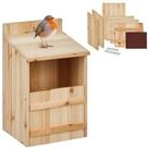 relaxdays Vogelhaus Nistkasten f&uuml;r Halbh&ouml;hlenbr&uuml;ter Bausatz