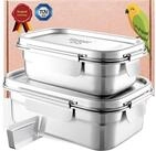 immer Lunchbox Edelstahl Brotdosen-Set "SafeLock", Edelstahl