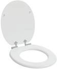 vidaXL WC-Sitz 44 x 38 cm WC-Sitz Toilettensitz Soft-Close Wei&szlig; 44x38 cm...