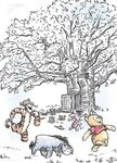 Komar Bild Winnie the Pooh Playground, Disney (1 St), Wandbild zur Dekoration im