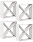 vidaXL Weinregal 62 x 25 x 62 cm Weinst&auml;nder Weinregal 4 St&uuml;ck Wei&szlig; 62x25x62...