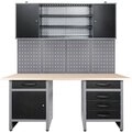ONDIS24 Werkstatt-Set Ondis24 Werkstatteinrichtung 160 cm Werkbank Werkzeugschrank