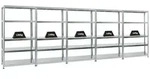 PROREGAL&reg; Schwerlastregal MegaDeal Stabiles Steckregal STEEL EAGLE mit 5...