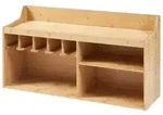 en.casa Werkzeughalter, &raquo;Gjemnes&laquo; Werkzeug-Organizer 86 x 25 x 45 cm Bambus