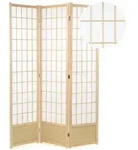 DESIGN DELIGHTS Paravent RAUMTEILER "CANVA II", Reispapier, 170x120 cm, Shoji