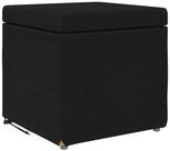 vidaXL Barhocker Hocker Schwarz 41 x 41 x 40 cm Stoff und Pressholz (1 St)