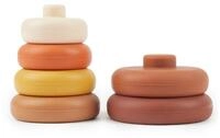 BIECO Stapelspielzeug Bieco Silikon Baby Stapelturm Chocolate Bliss