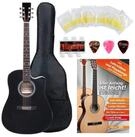 Classic Cantabile Westerngitarre mit Tonabnehmer WS-10-CE, Dreadnought-Style mit