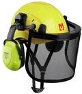 Mustbau Schutzhelm, Arbeitshelm Set mit Ohrsch&uuml;tzer und Netzvisier