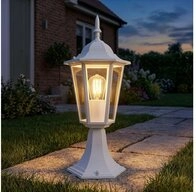 V-TAC LED Pollerleuchte, Leuchtmittel inklusive, Warmwei&szlig;, LED Stehlampe